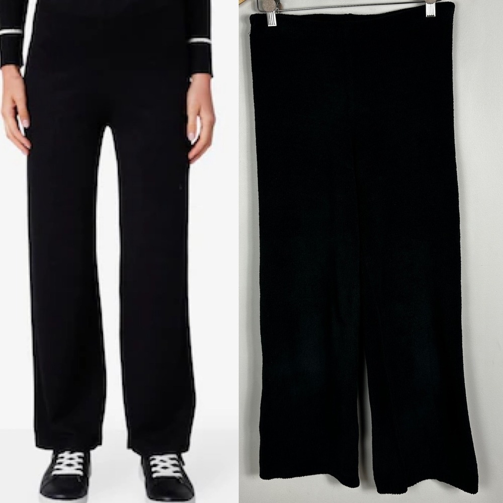 Natroi Fleece Black Wide Leg Pants Womens Size Small Loungewear Cozy Sweatpants